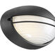 Clifton LED 5.25 inch Black Outdoor Bulkhead
