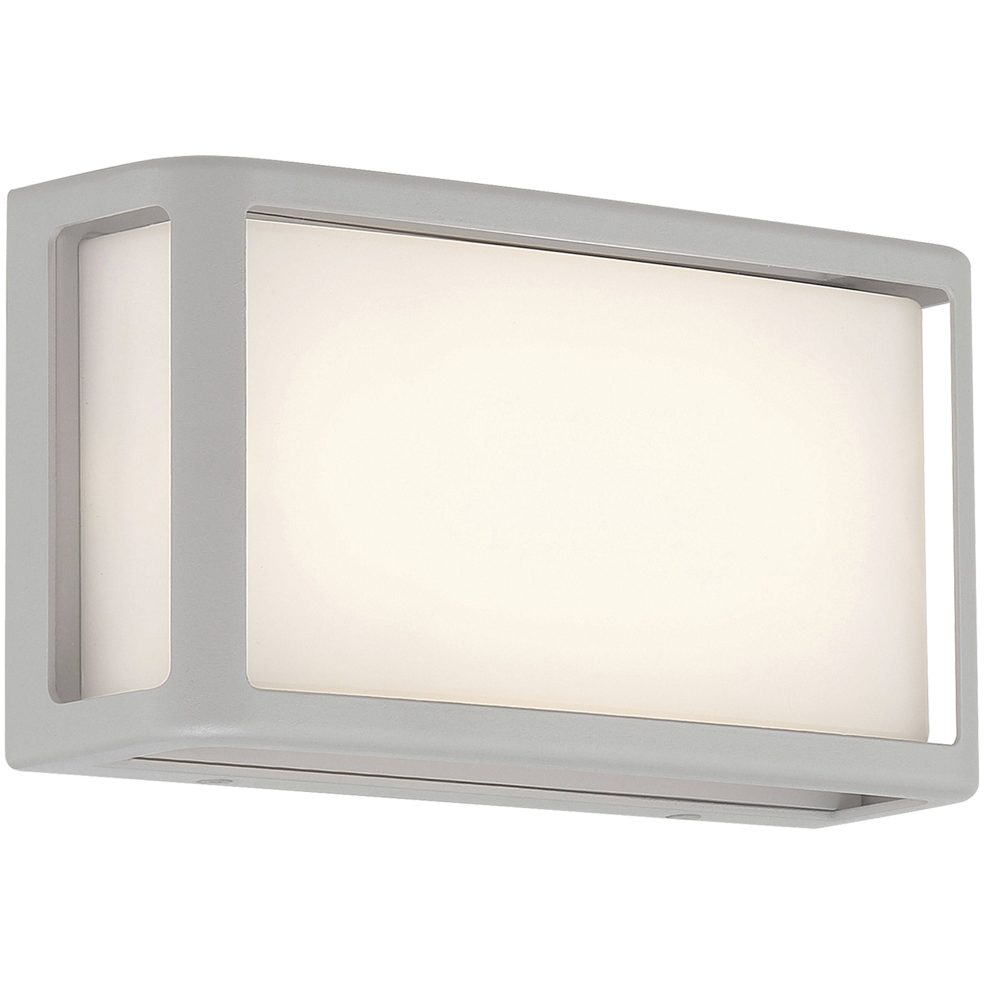 Montana LED 9 inch Satin and White Outdoor Wall Mount