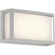 Montana LED 9 inch Satin and White Outdoor Wall Mount