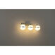 Emma 21.25 inch Brushed Steel Vanity/Bath Bar Wall Light