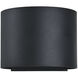 Curve LED 5 inch Black Outdoor Wall Sconce