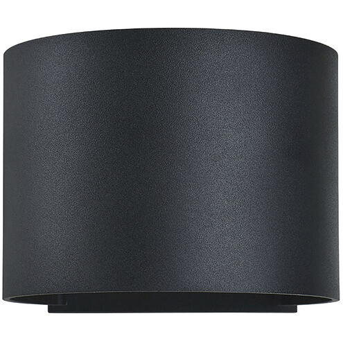 Curve LED 5 inch Black Outdoor Wall Sconce
