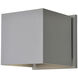 Square 2 Light 4.25 inch Outdoor Wall Light