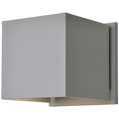 Square LED 4.75 inch Satin Outdoor Wall Sconce