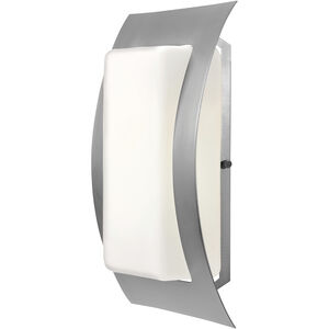 Eclipse 1 Light 14 inch Satin Outdoor Wall