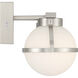 Emma 21.25 inch Brushed Steel Vanity/Bath Bar Wall Light