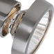 Mirage 1 Light 6 inch Brushed Steel Flush Mount Ceiling Light