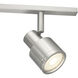 Lincoln 3 Light 120 Brushed Steel Track Ceiling Light