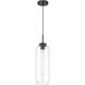 Elle 1 Light 5.75 inch Matte Black Pendant Ceiling Light