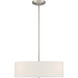 Mid Town LED 18 inch Brushed Steel Pendant / Semi-Flush Ceiling Light