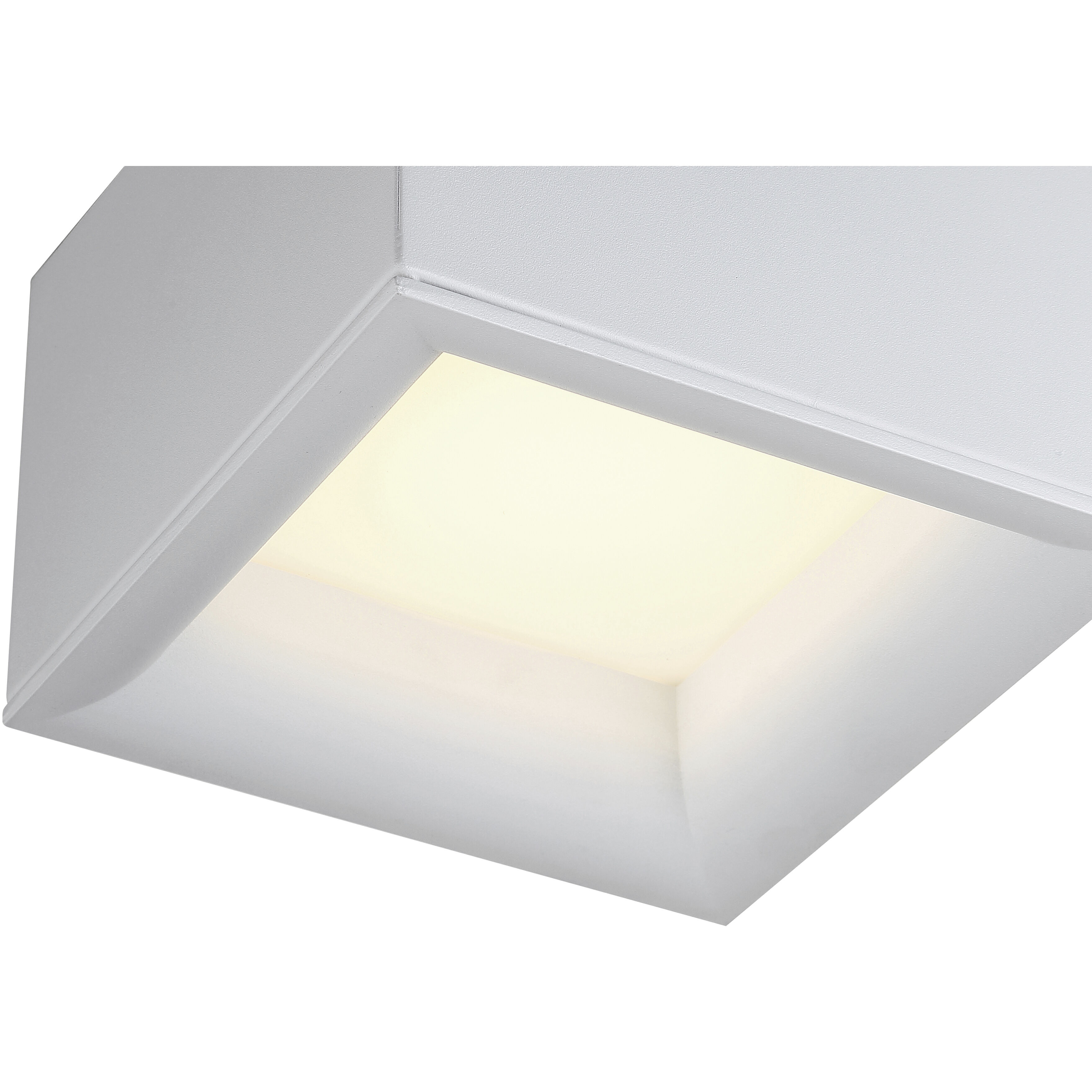 Bloc LED 7 inch White Flush Mount Ceiling Light