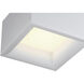 Bloc LED 7 inch White Flush Mount Ceiling Light