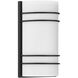 Artemis LED 8 inch Matte Black ADA Wall Sconce Wall Light in Opal