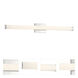 Arc LED 36 inch Brushed Steel Vanity Light Wall Light