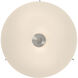 Rachel 2 Light 15 inch Brushed Steel Flush Mount Ceiling Light