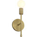 Iconic II G LED 5 inch Antique Brushed Brass Wall Sconce Wall Light