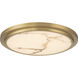 Elanor 12 inch Antique Brushed Brass Flush Mount Ceiling Light