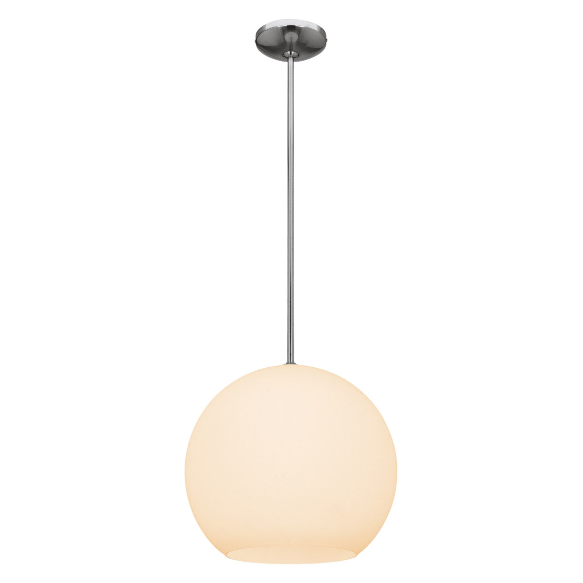 Nitrogen LED 14 inch Brushed Steel Pendant Ceiling Light