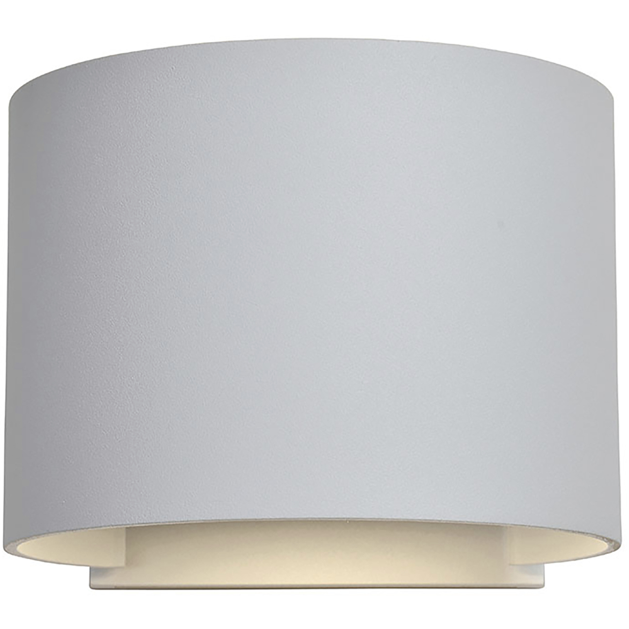 Curve LED 5 inch White Outdoor Wall Sconce