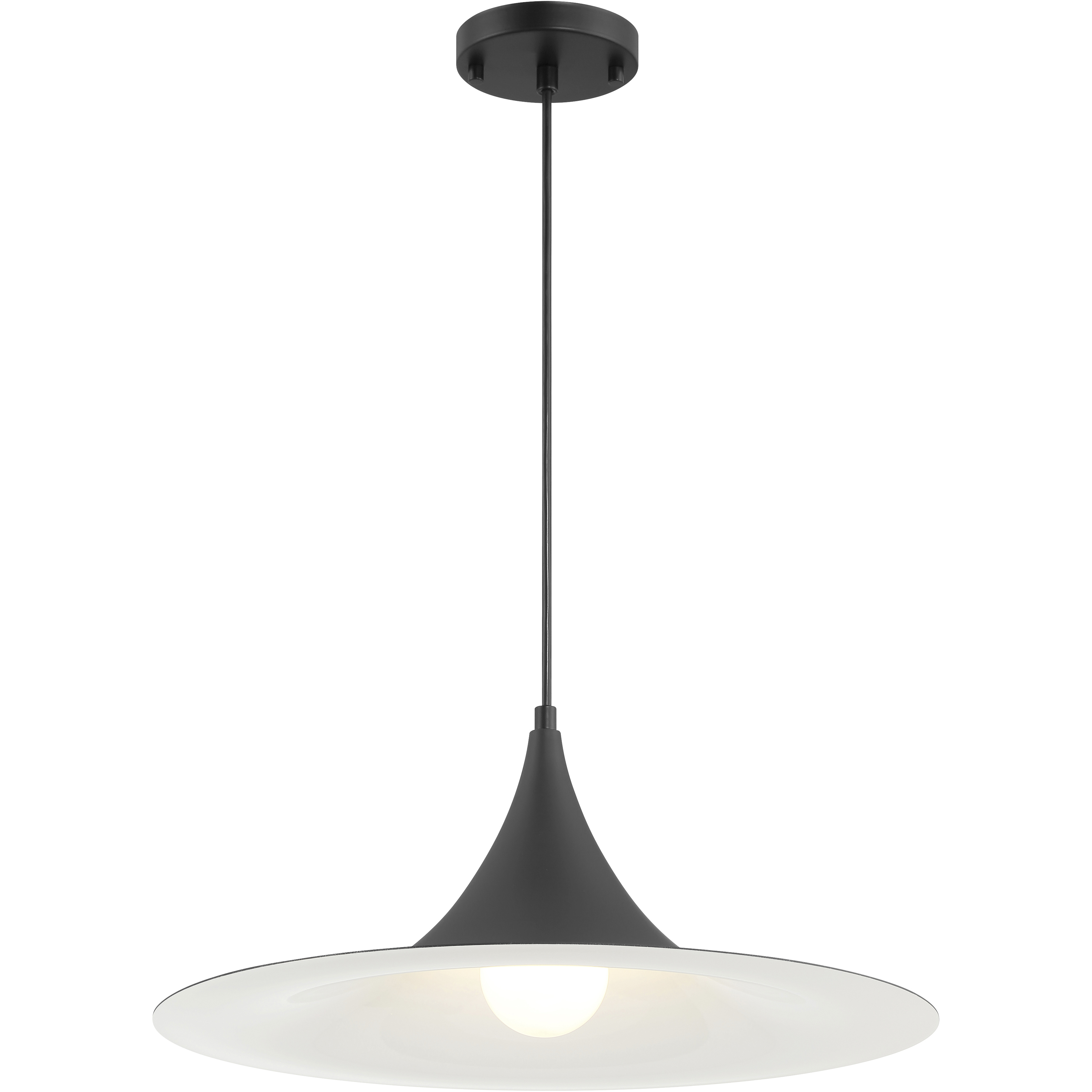 Costa 1 Light 19 inch Matte Black Pendant Ceiling Light