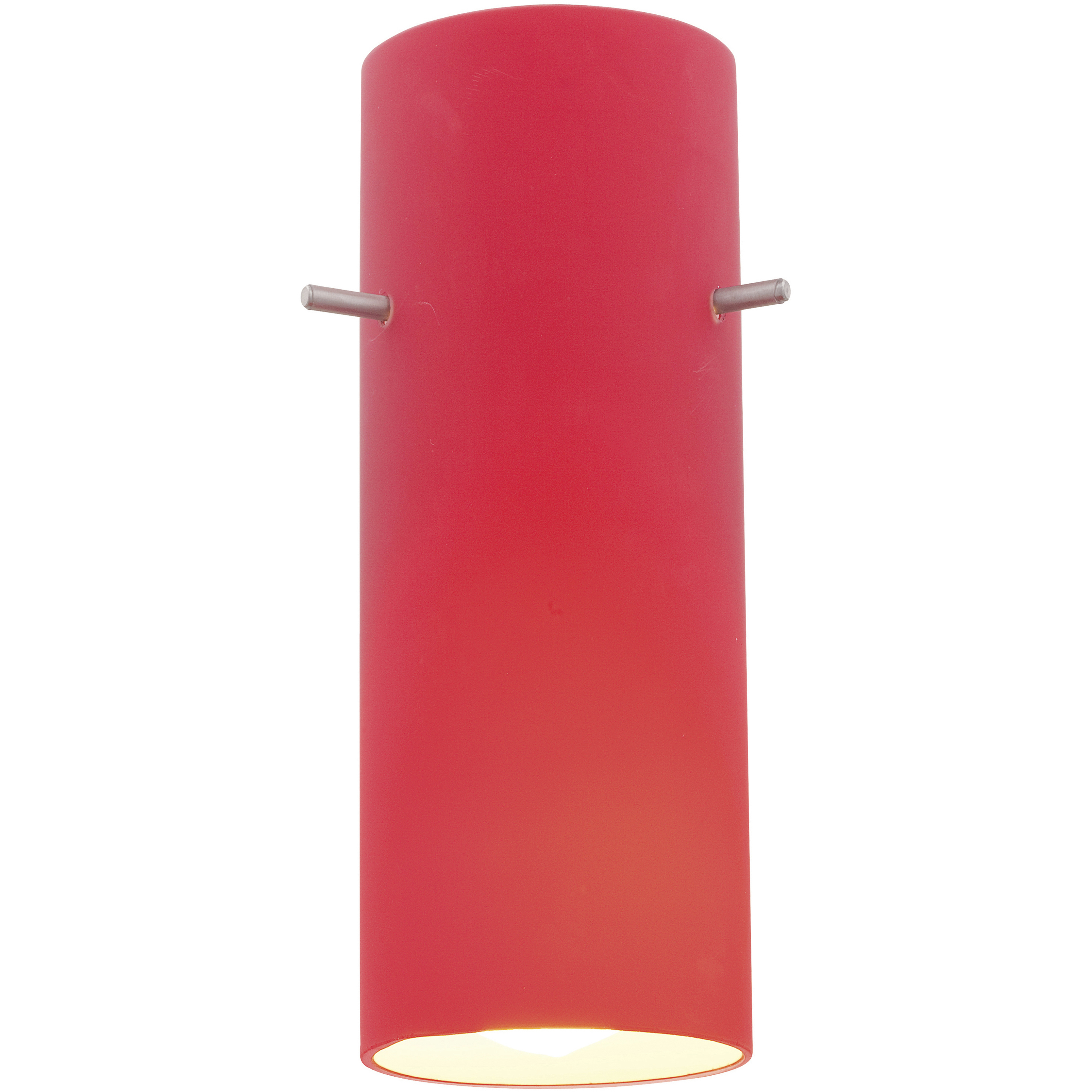 Cylinder 4 inch Pendant Ceiling Light in Red, Cylinder