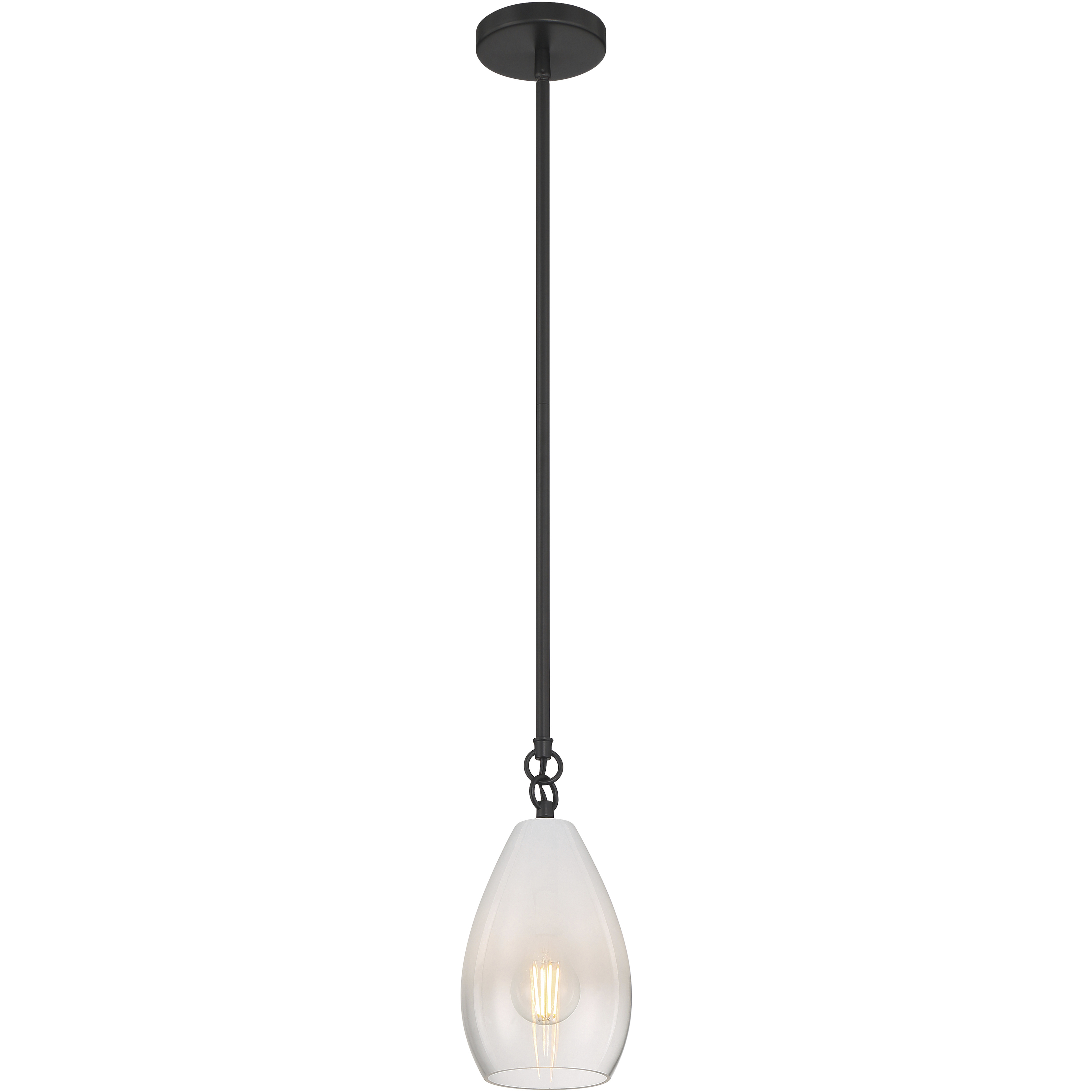 Ombre 1 Light 6 inch Black Pendant Ceiling Light