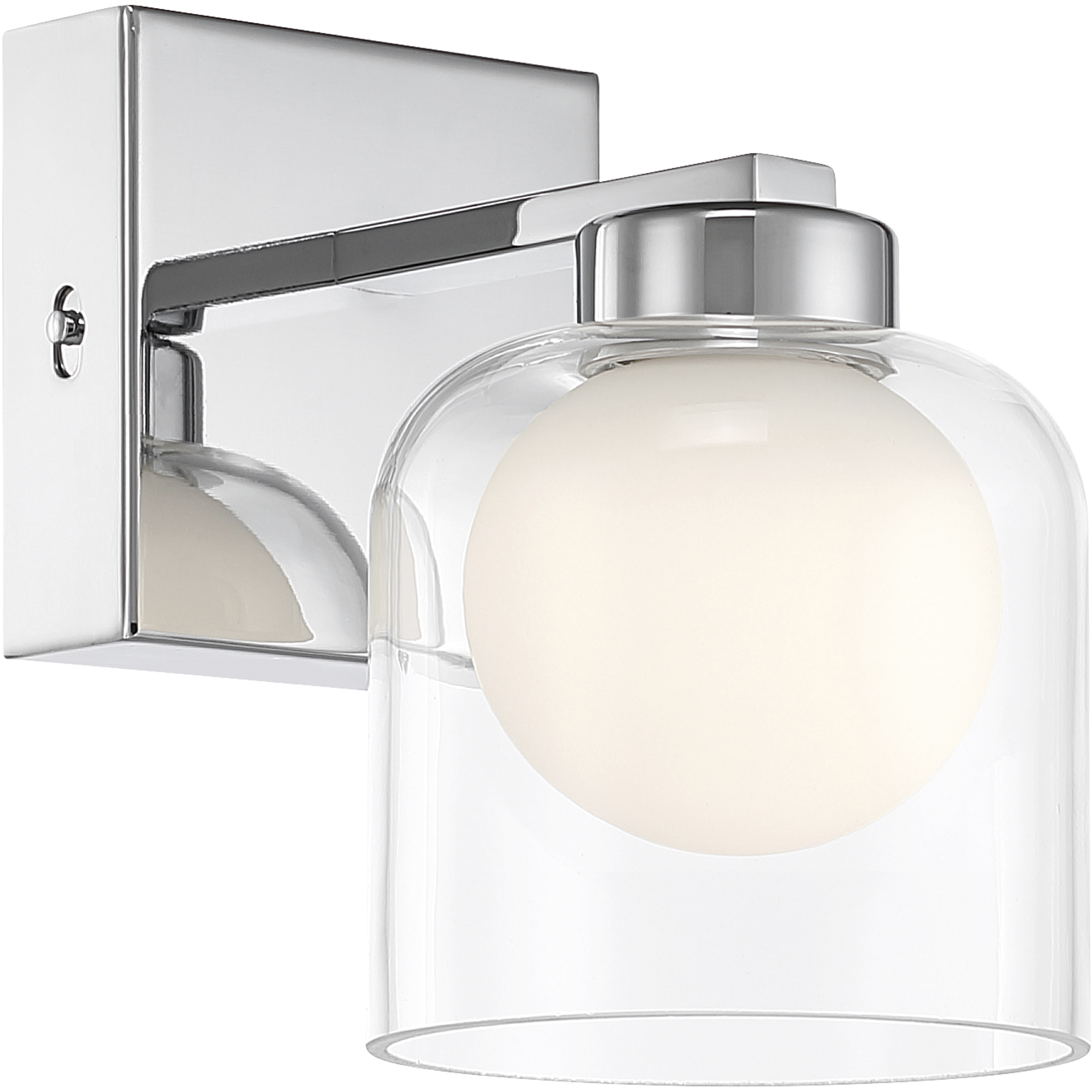 Chloe 4.75 inch Chrome Wall Sconce Wall Light