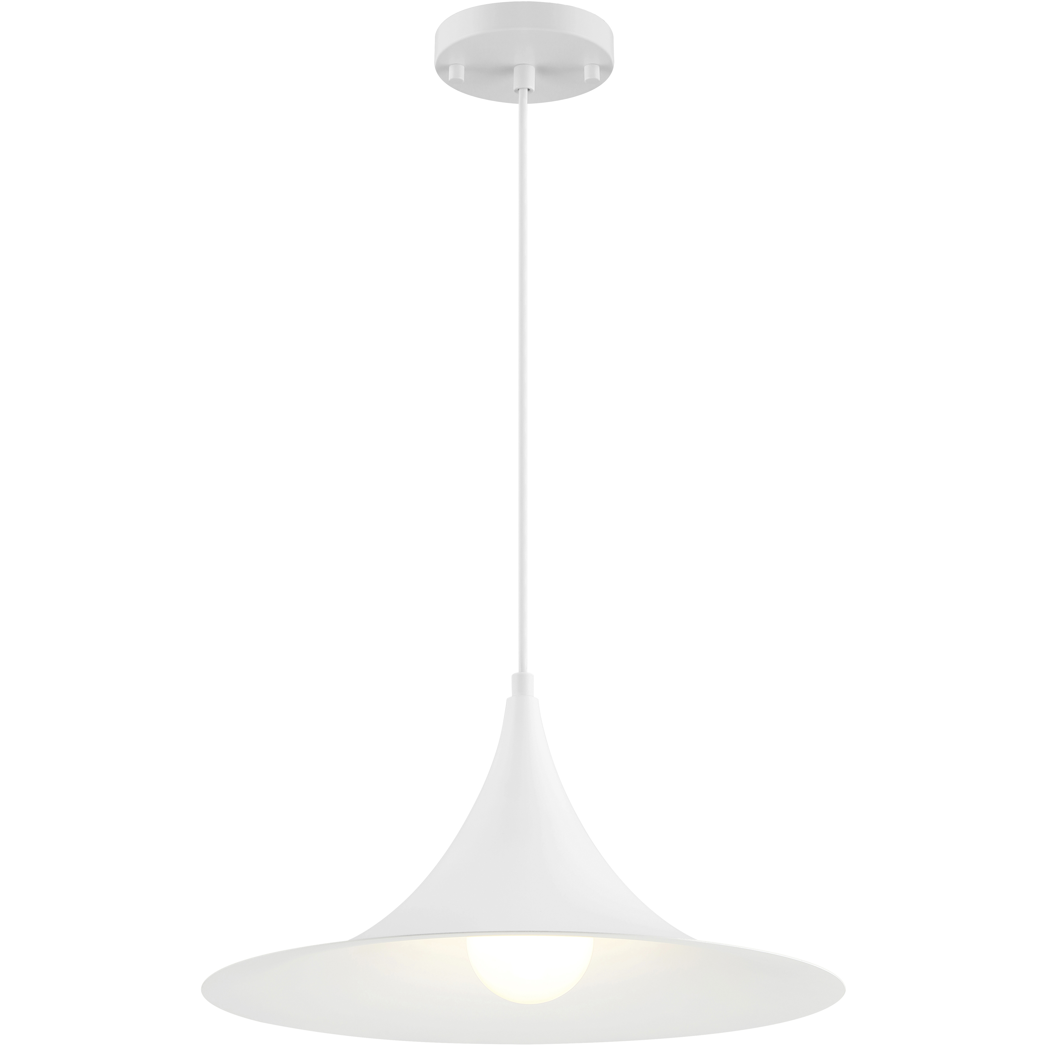 Costa 1 Light 15.75 inch Matte White Pendant Ceiling Light