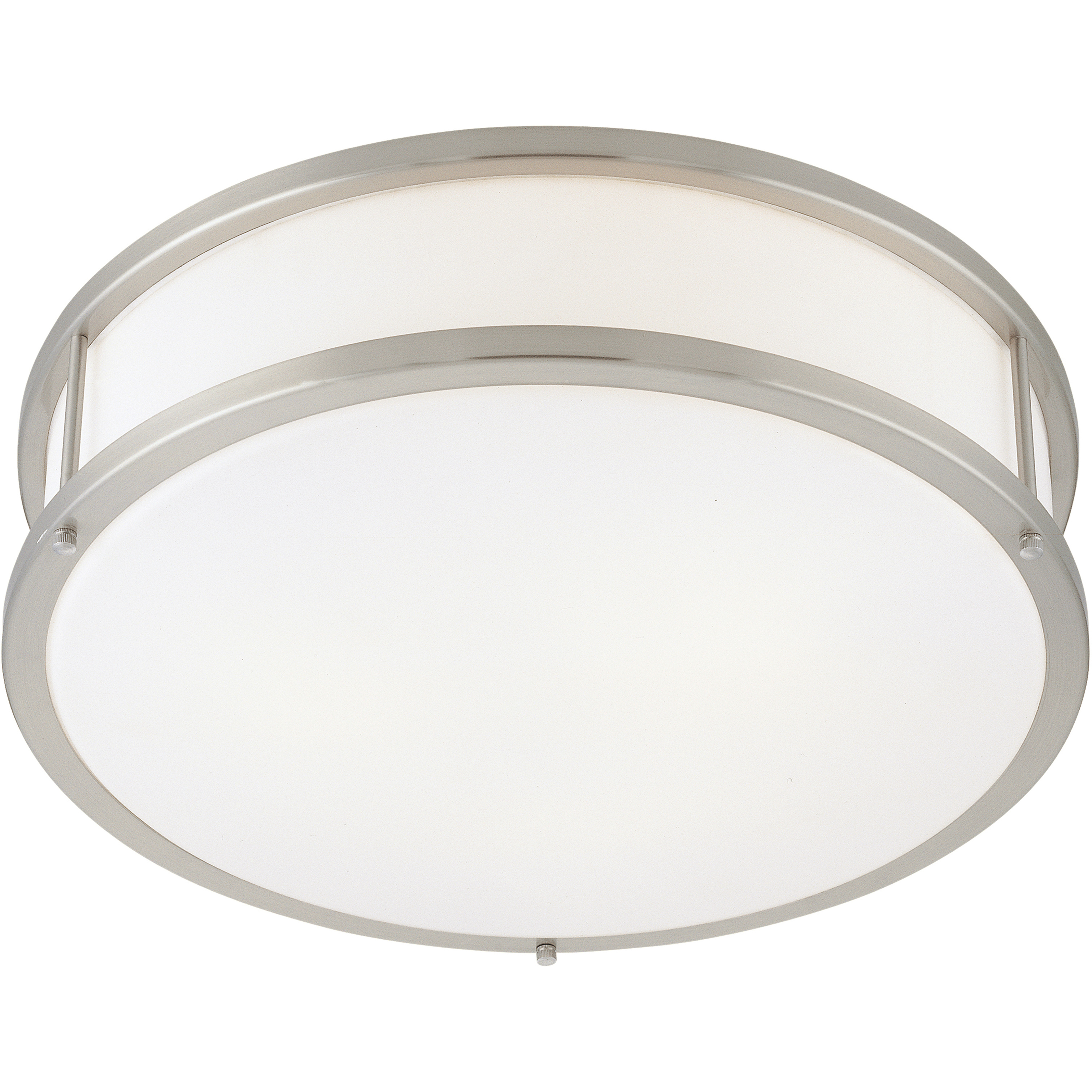 Conga 2 Light 16 inch Brushed Steel Flush Mount Ceiling Light