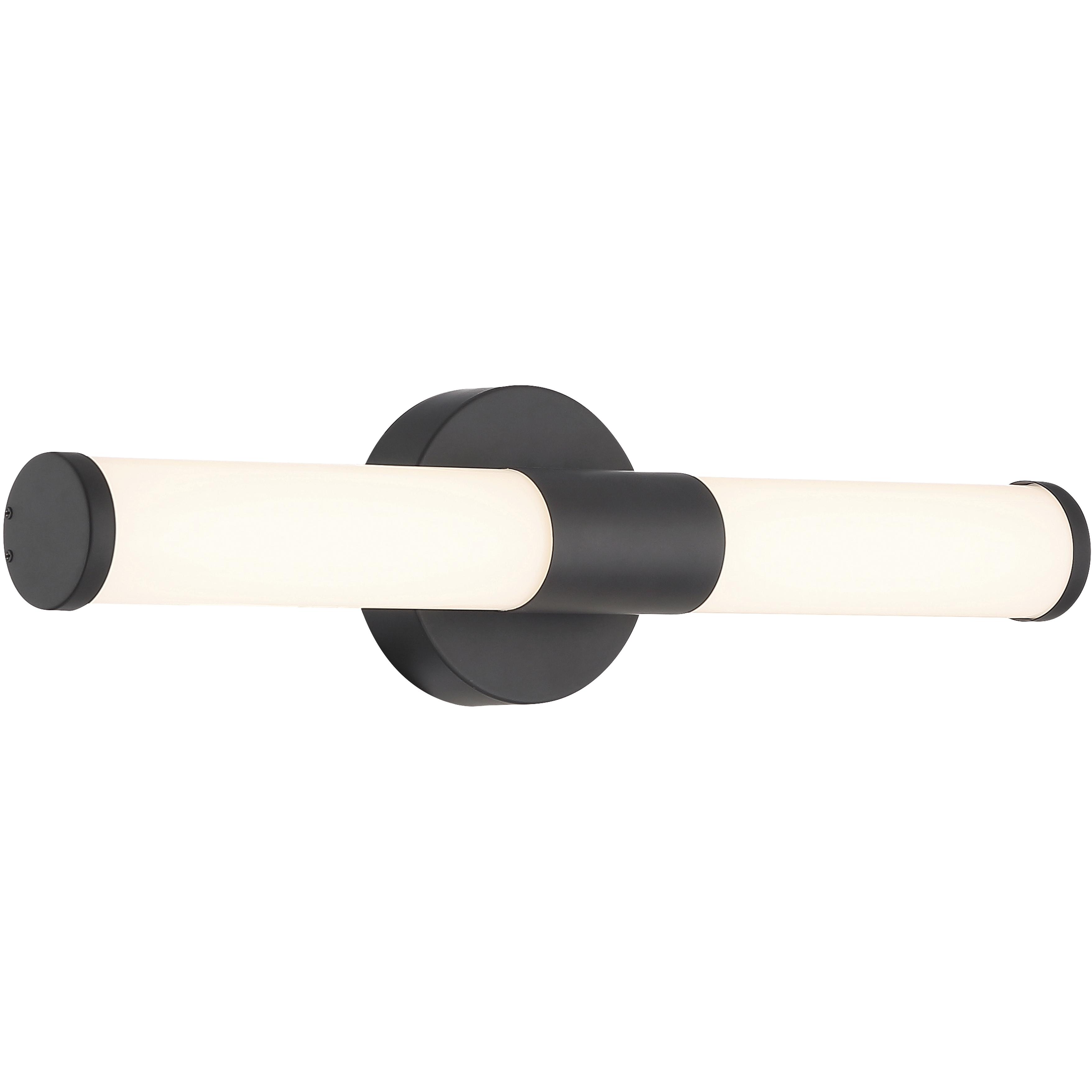 Retreat 1 Light 18 inch Matte Black Bath Vanity Wall Light, Small 