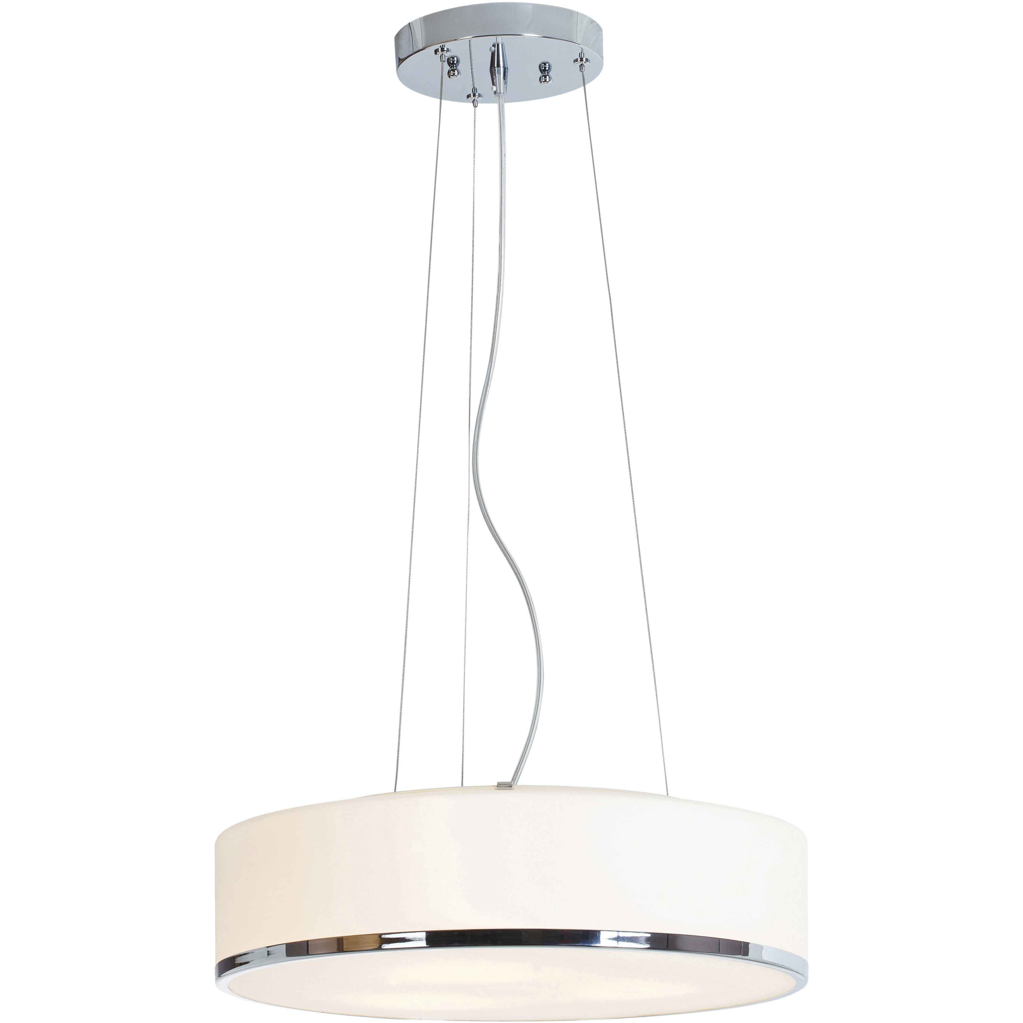 Aero 3 Light 15.75 inch Chrome Pendant Ceiling Light