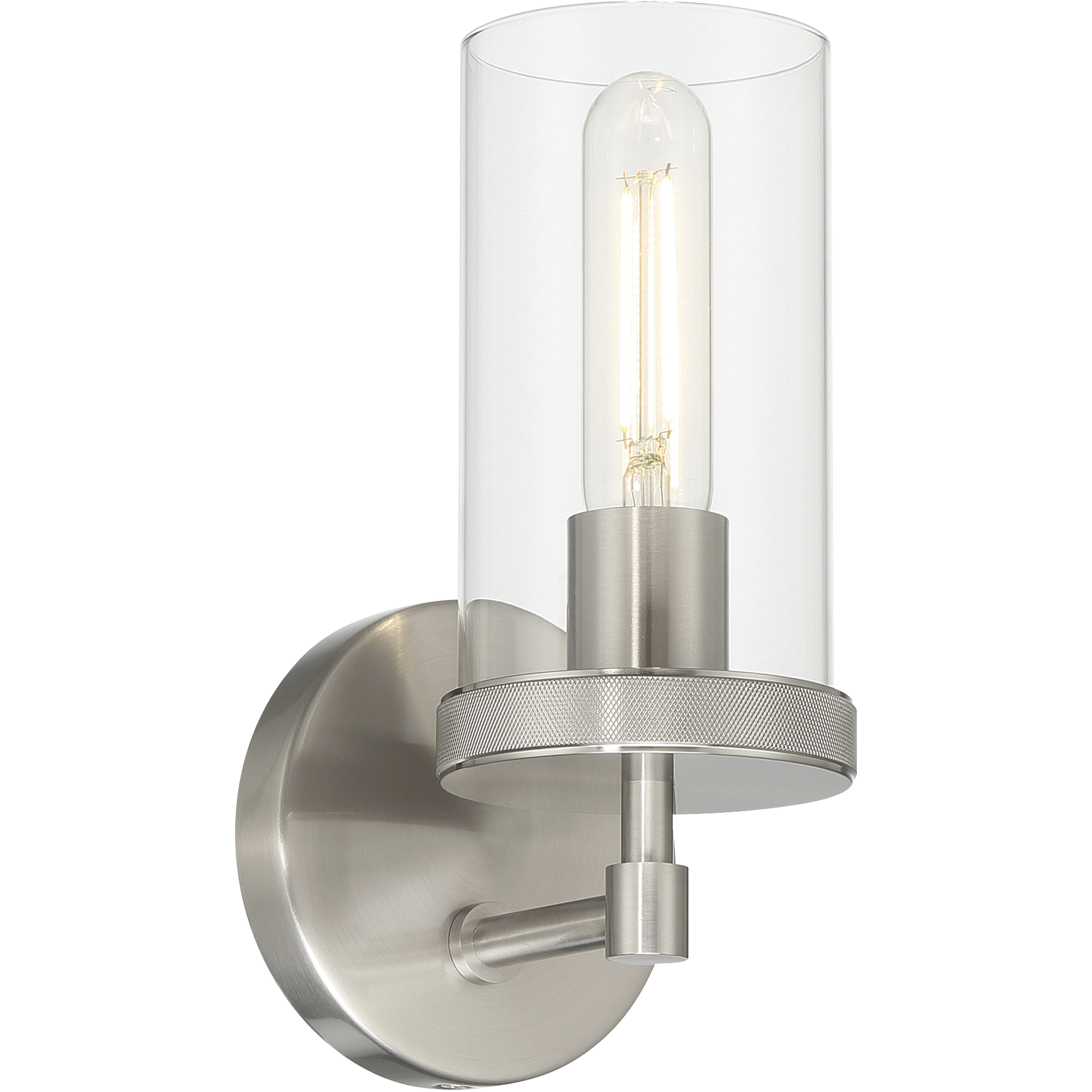 Lily 1 Light 4.75 inch Brushed Steel Wall Sconce Wall Light
