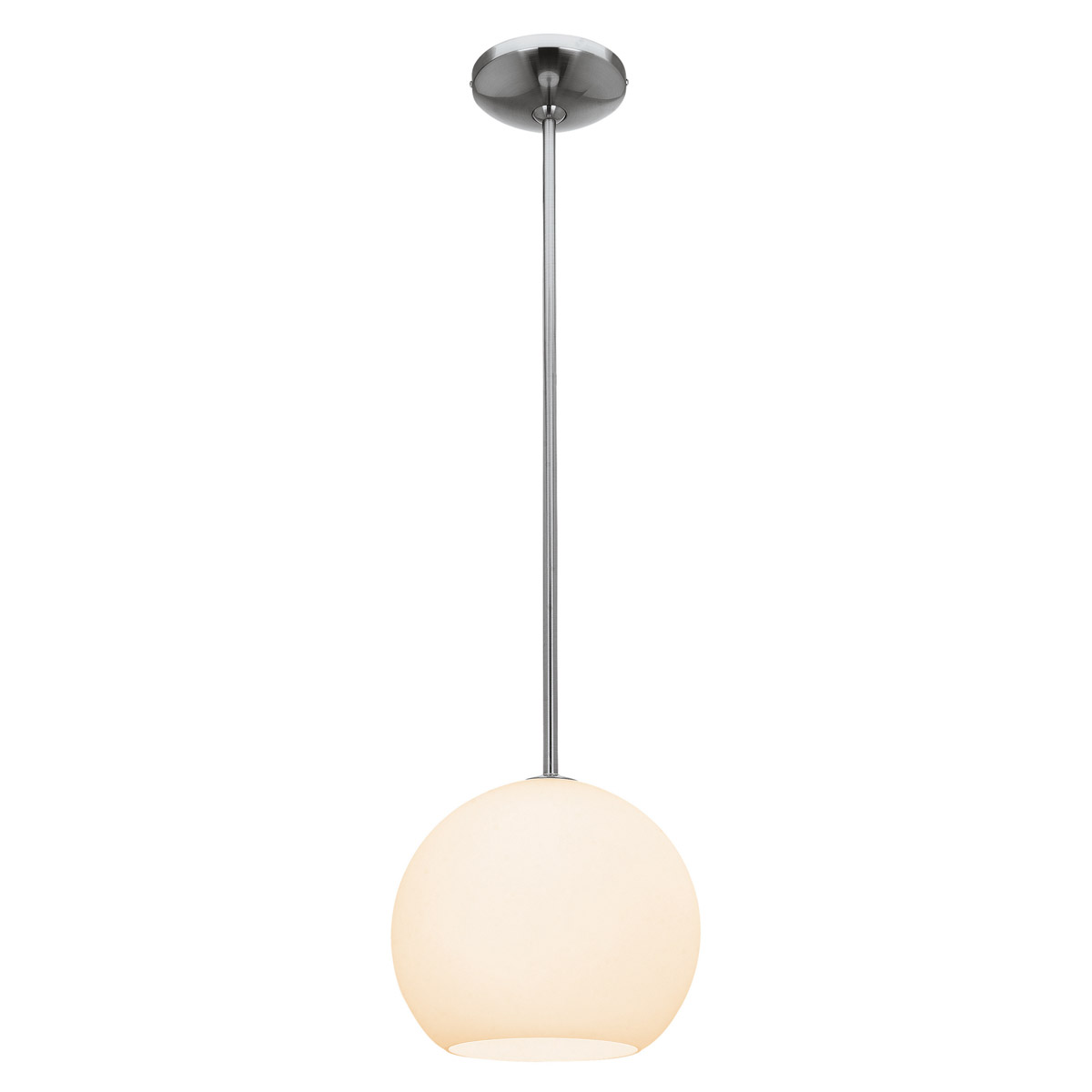 Nitrogen LED 9 inch Brushed Steel Pendant Ceiling Light