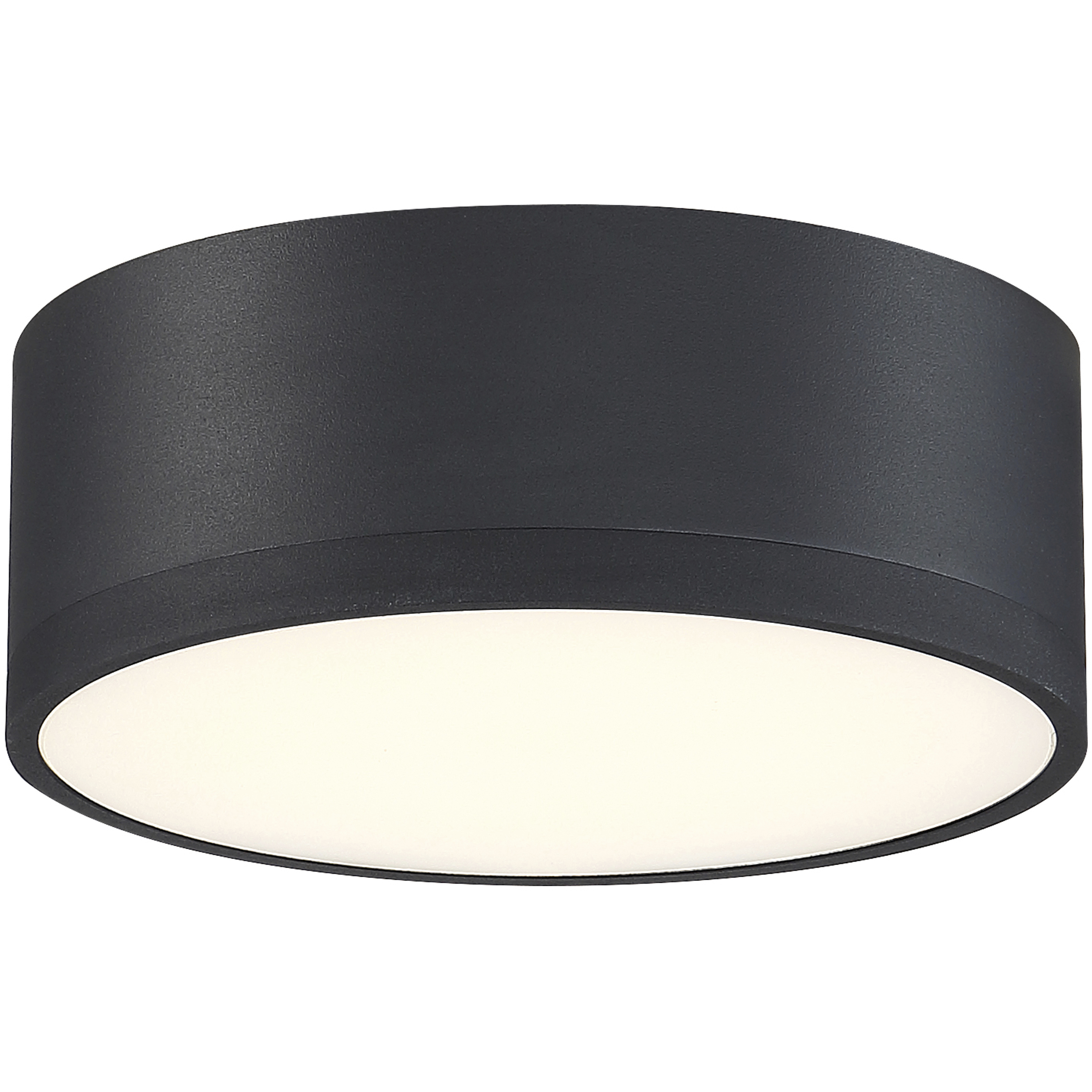 Beat LED 6.75 inch Black Flush Mount Ceiling Light