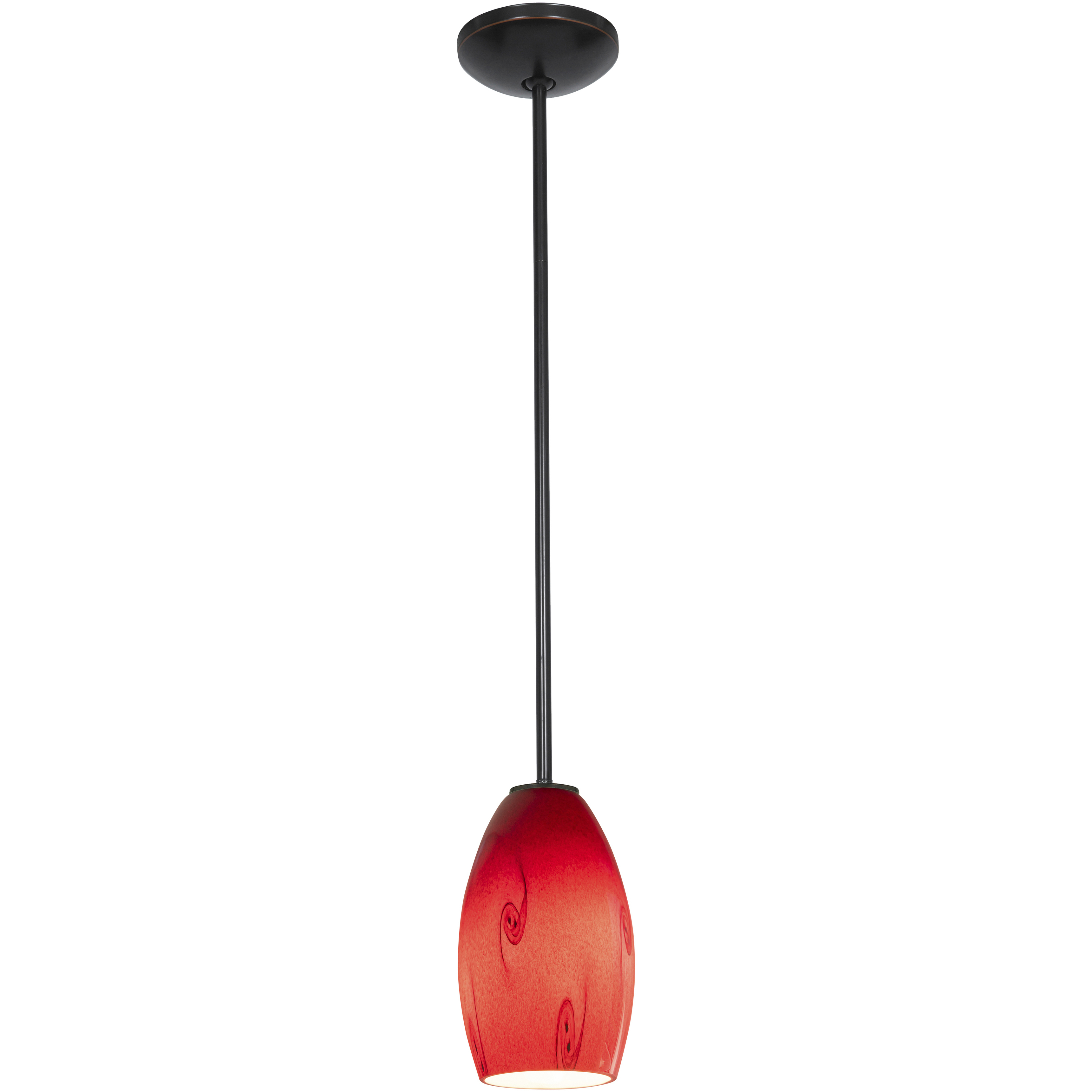Merlot 1 Light 3.5 inch Oil Rubbed Bronze Pendant Ceiling Light