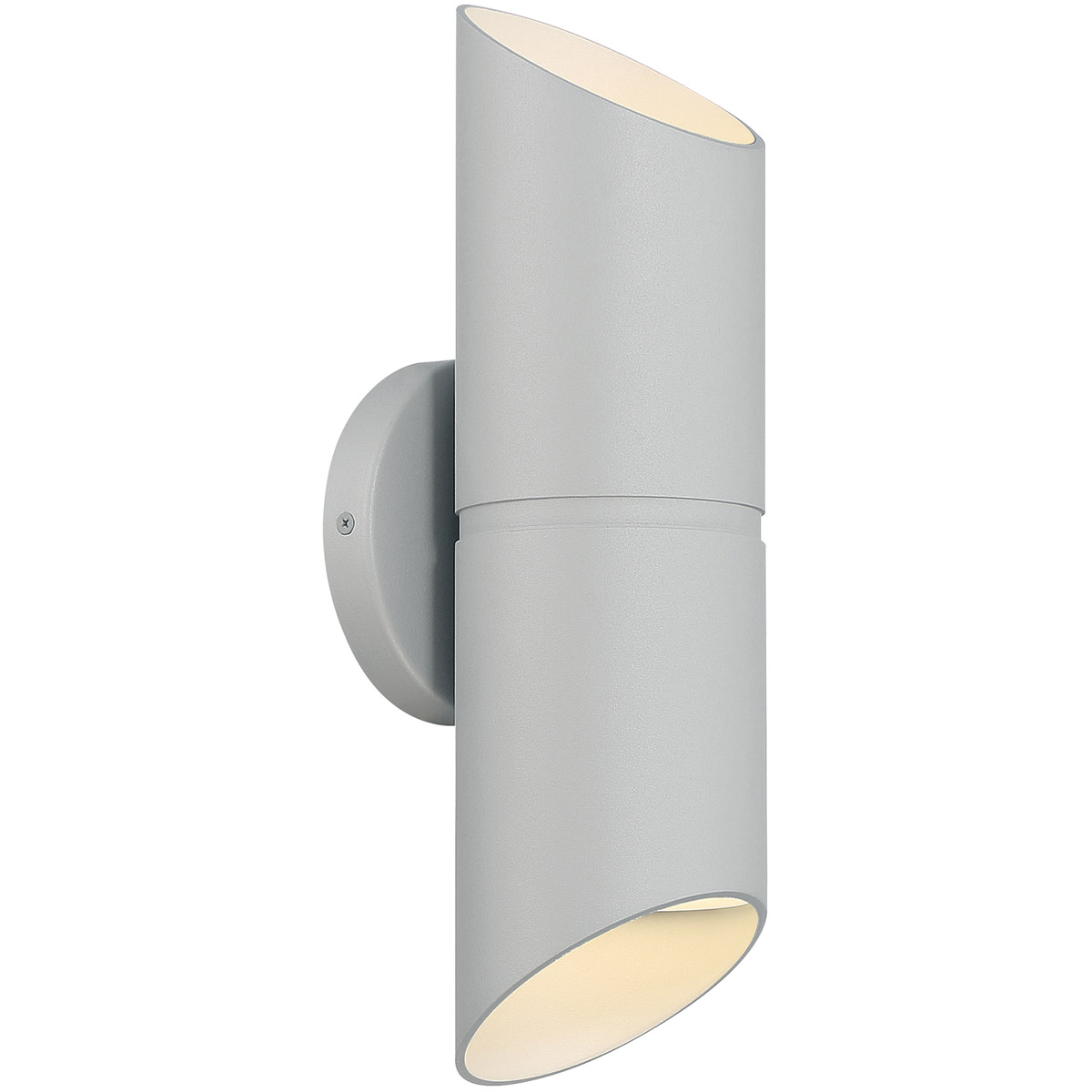 Access Lighting Reveal Medium Rectangle 1-Light Satin Gray LED Outdoor Wall  Mount Sconce with Clear Glass Diffuser 20081LED-SG/CLR - The Home Depot