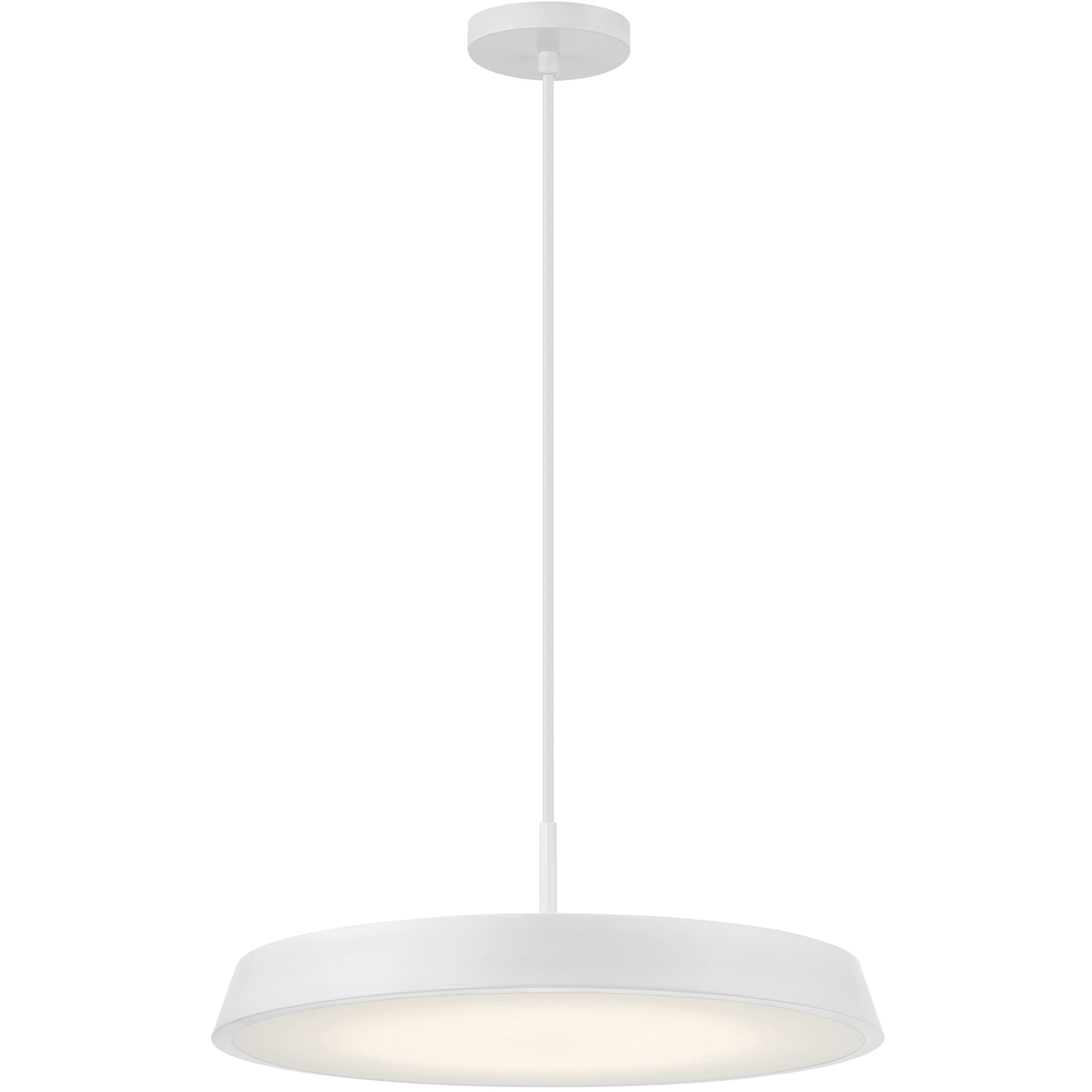 Tallinn LED 18 inch Matte White and White Pendant Ceiling Light