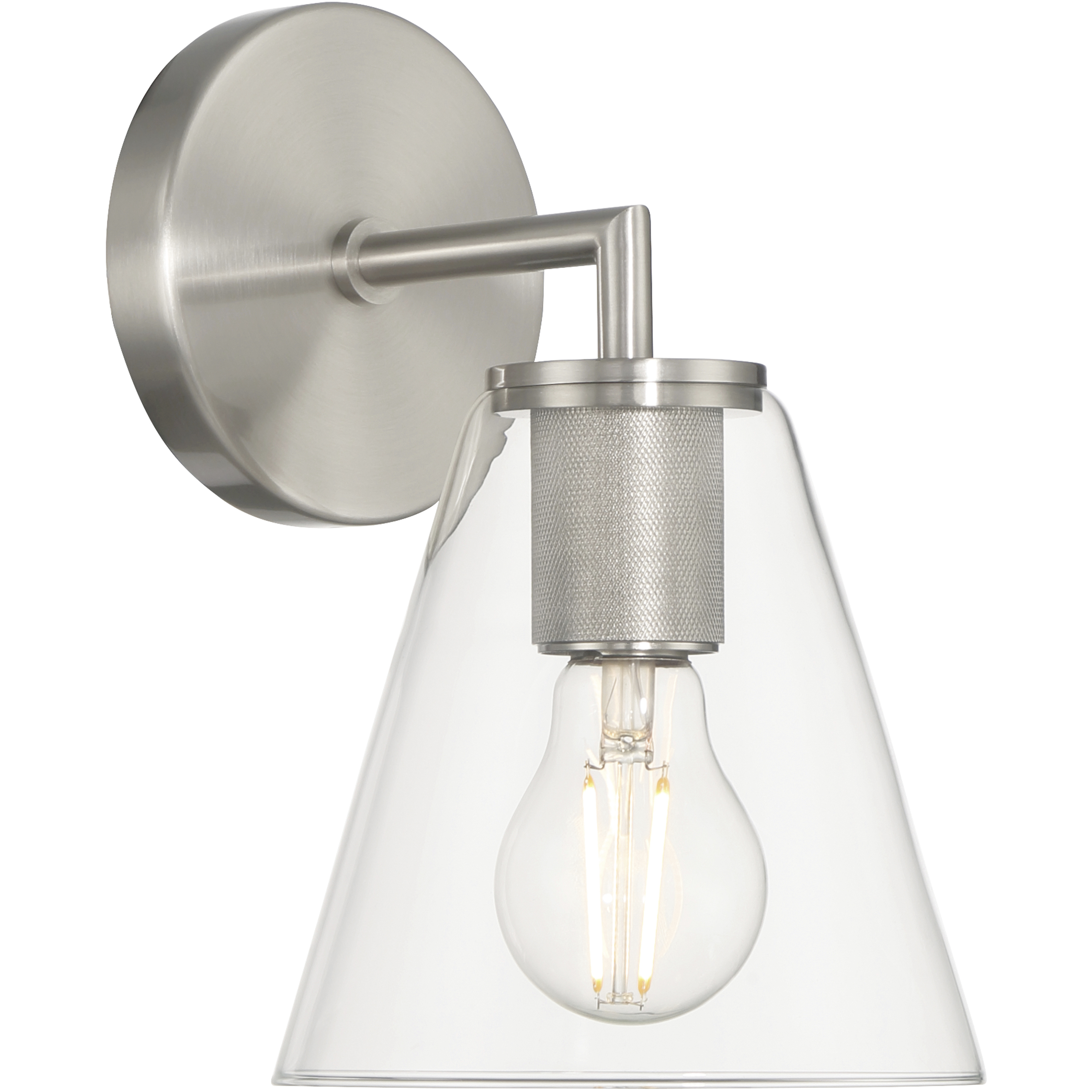 Katie 1 Light 6.25 inch Brushed Steel Wall Sconce Wall Light