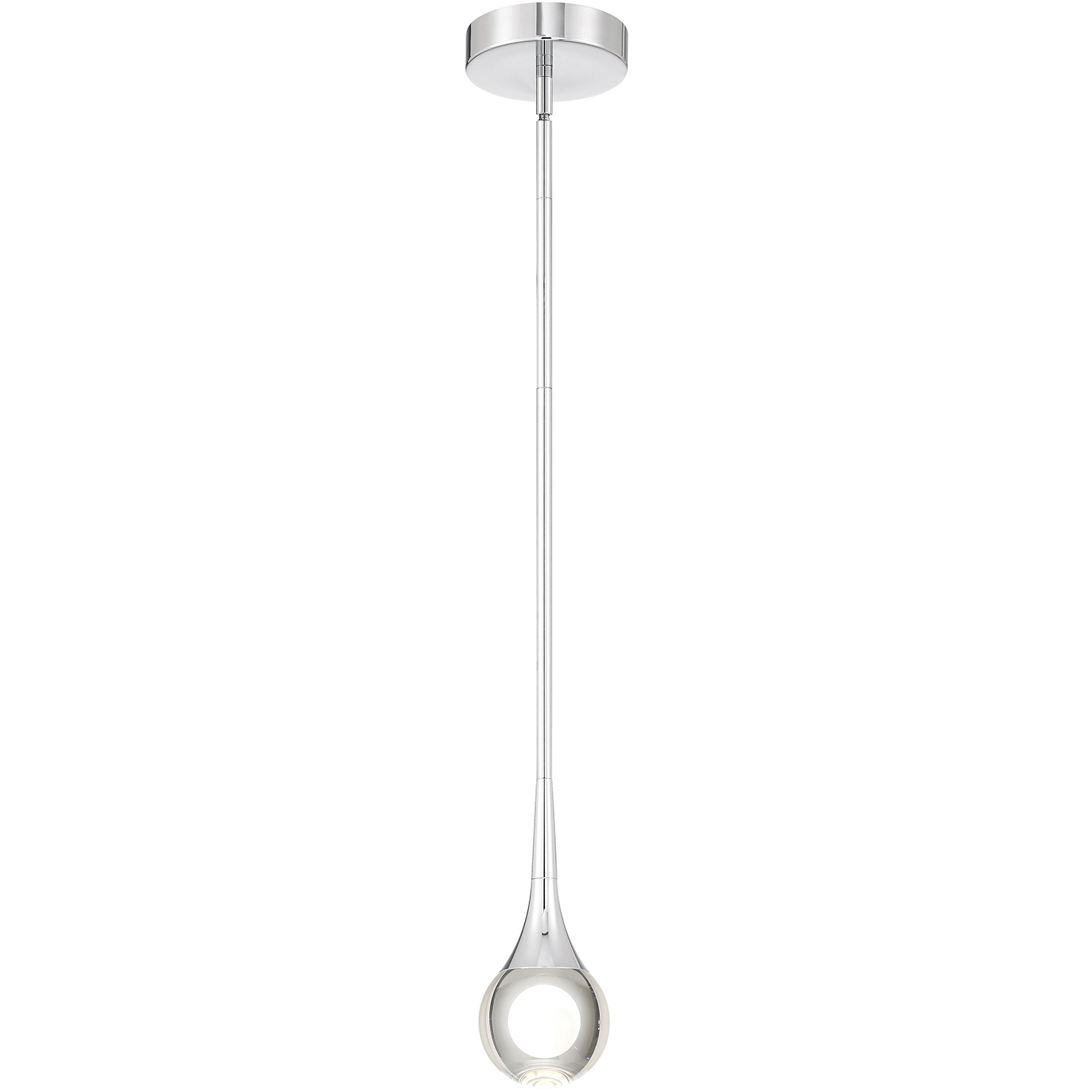 Access 62115LEDDCS-CH/CRY Georgia LED 4 inch Chrome and Crystal Clear ...