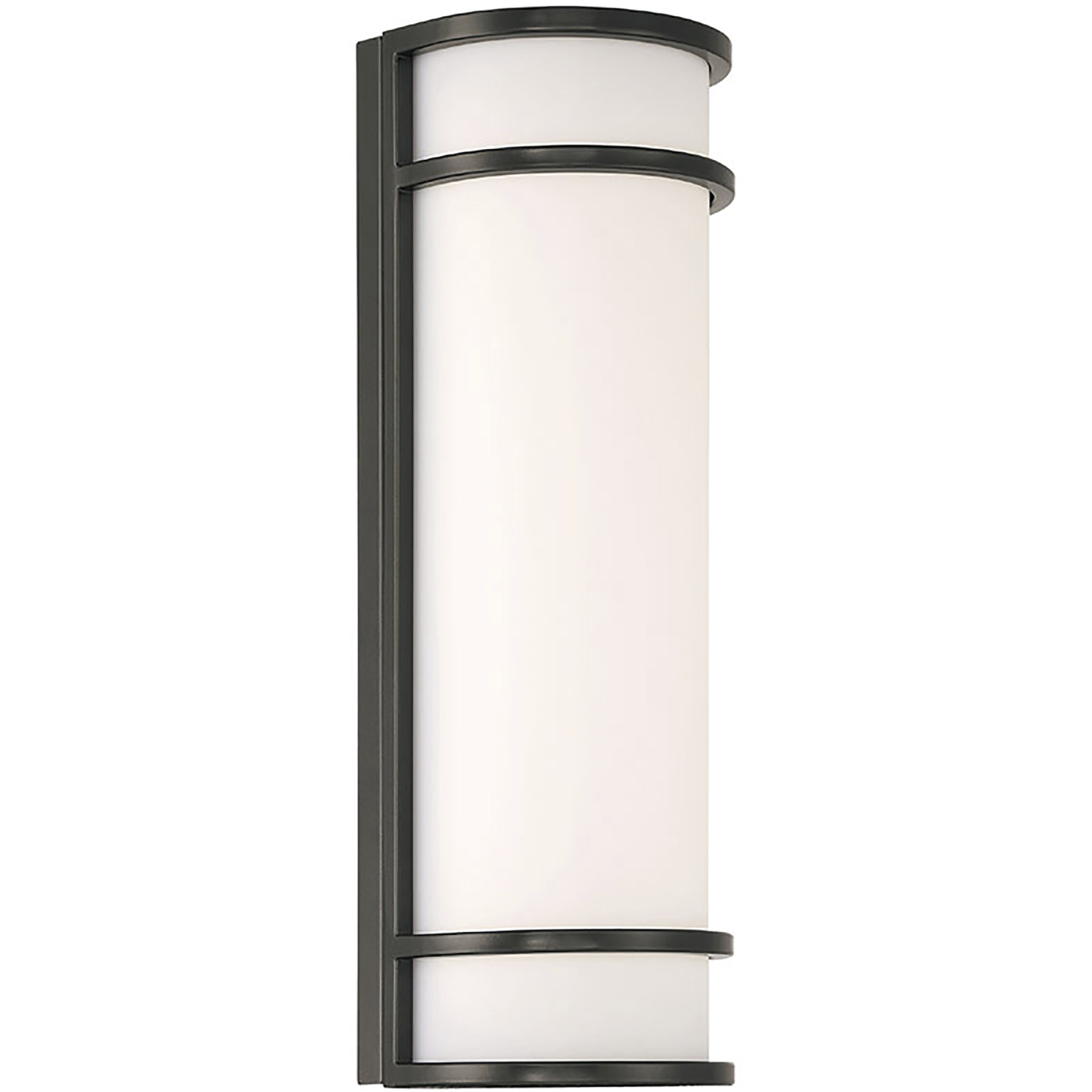 Cove Dual Voltage 6 inch Black Wall Sconce Wall Light