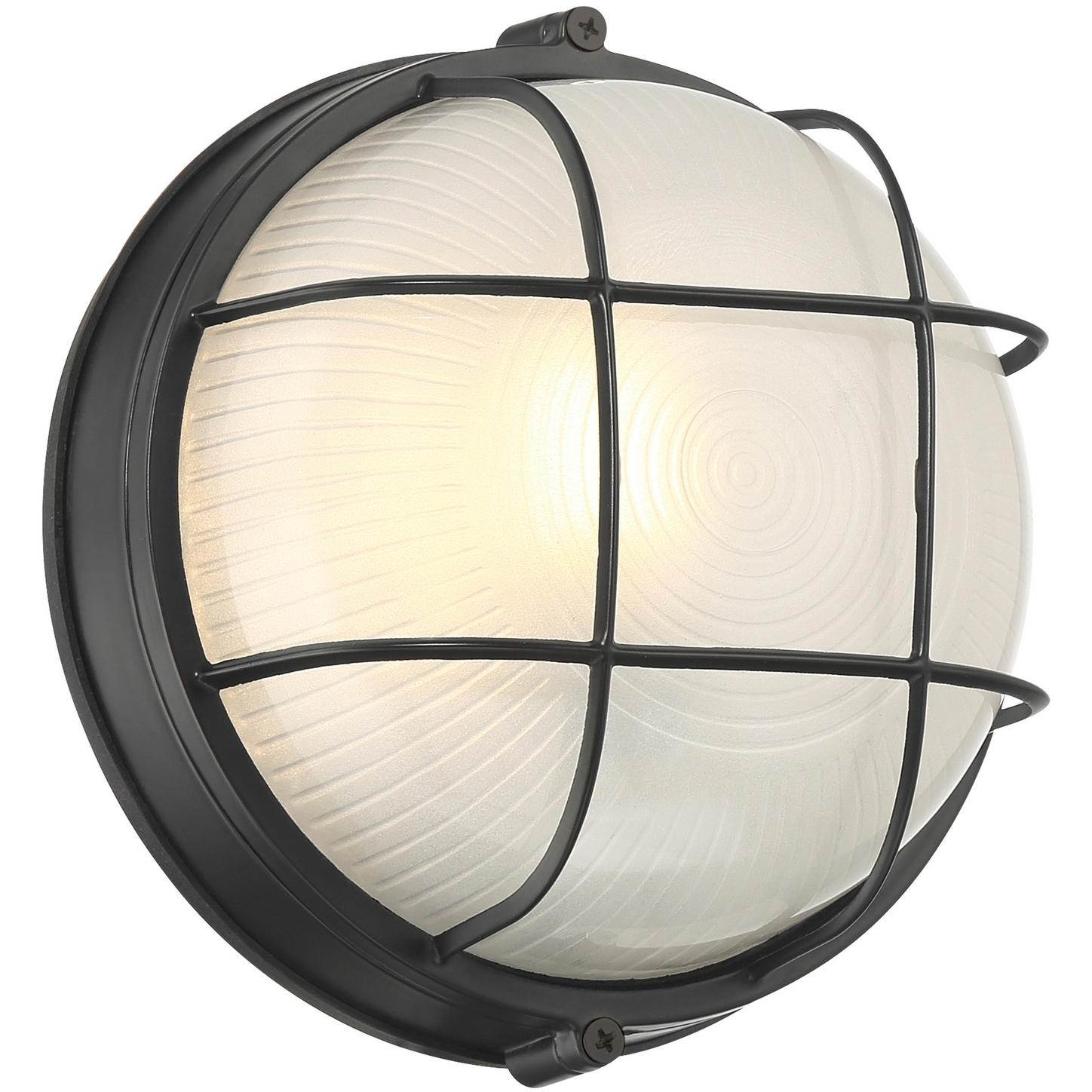 Nauticus Round Dual Mount 1 Light 7 inch Black Outdoor Wall Sconce in Replaceable LED