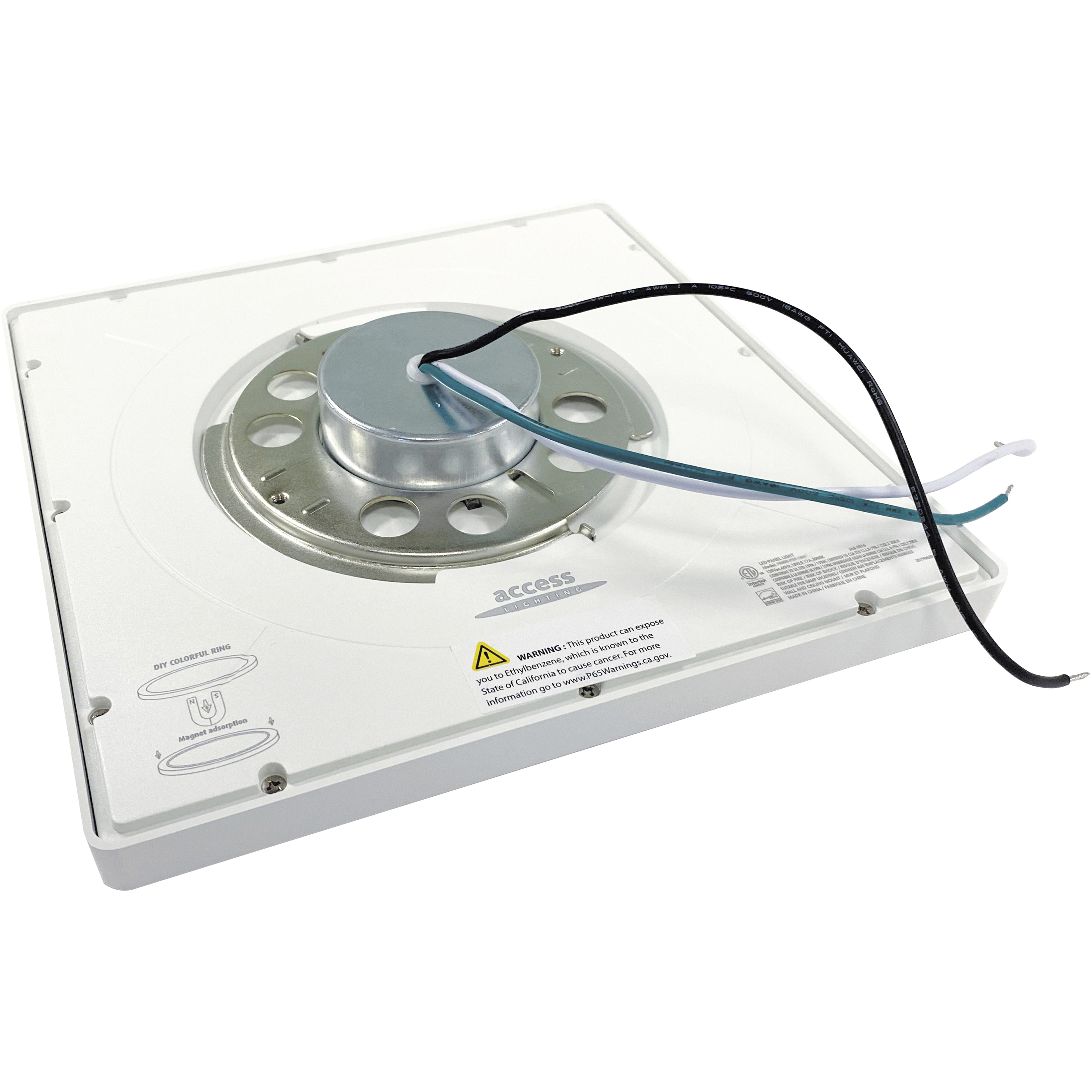 ModPLUS LED 11.5 inch Chrome Flush Mount Ceiling Light, Square