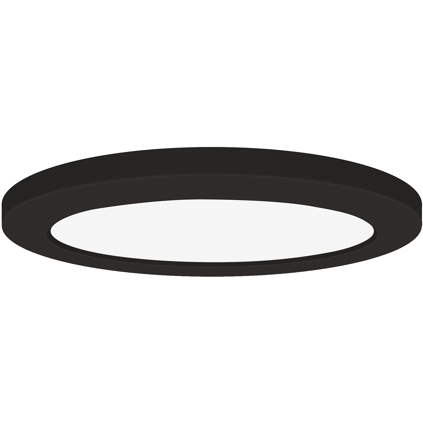 Slim LED 7 inch Black and White Flush Mount Ceiling Light