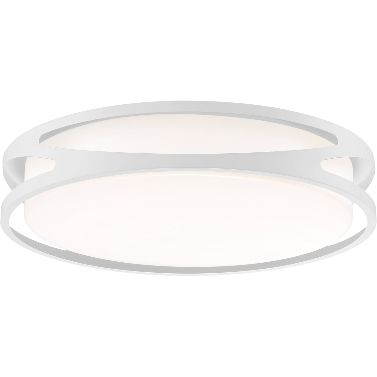 Lucia LED 21.75 inch White Flush Mount Ceiling Light