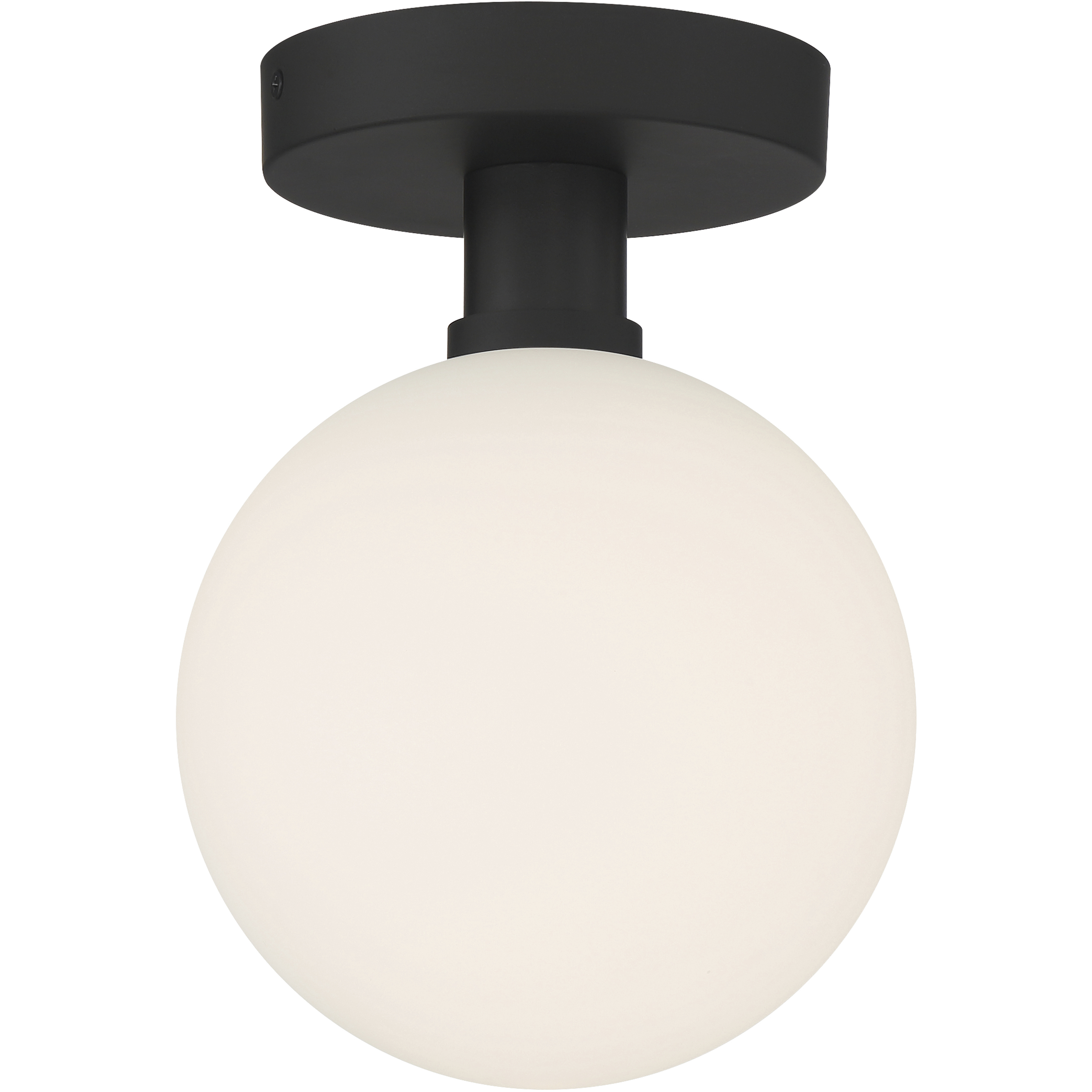 Michelle 7 inch Matte Black Semi Flush Ceiling Light